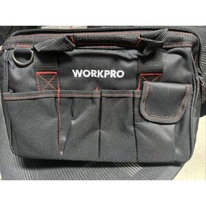 WORKPRO Tool Bag 14-inch Multi-pocket Tool Organizer w/Adjustable Shoulder Strap